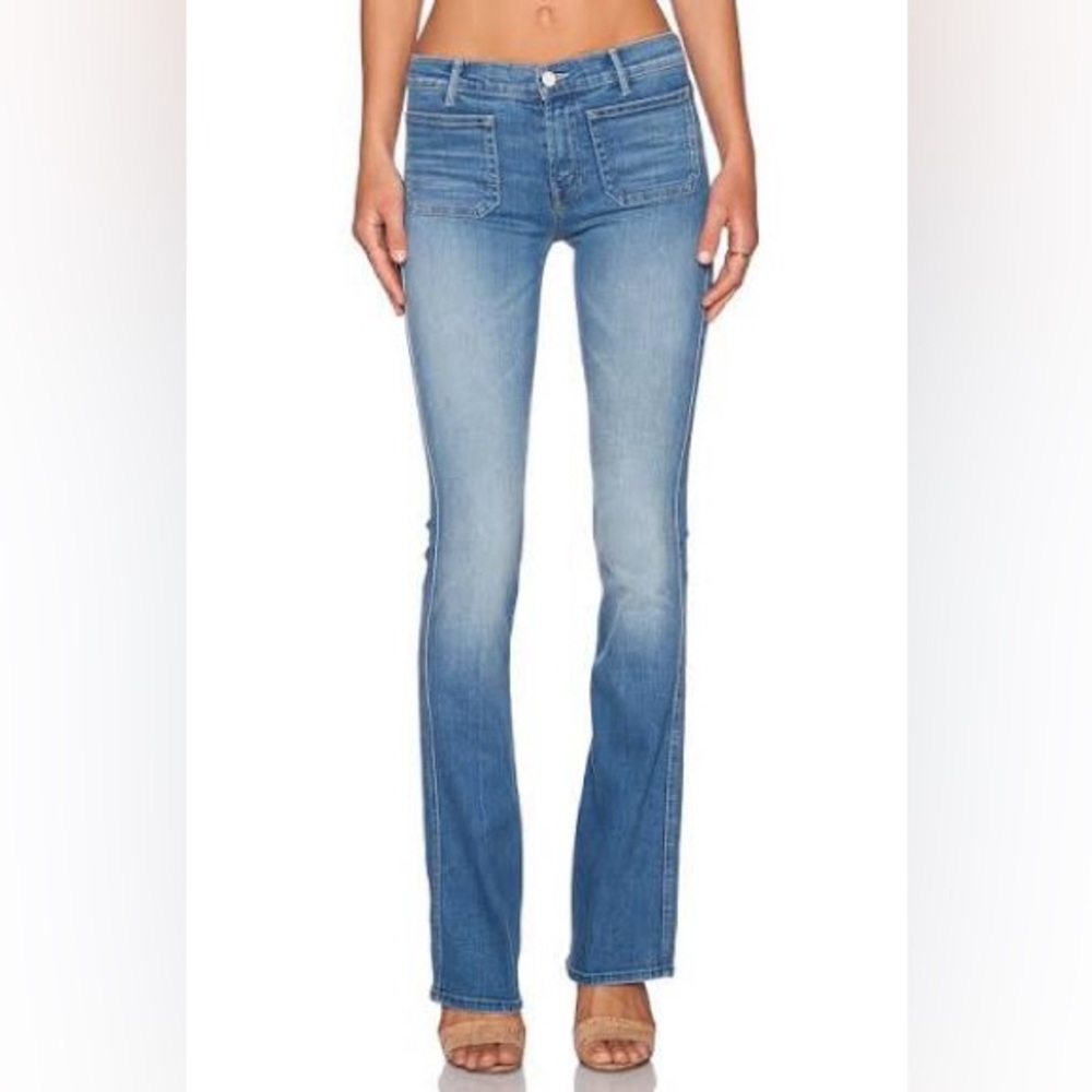 Mother Denim Women’s Size 28 The Patch Slacker Flare Jeans In Afternoon Delight